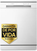 LG DF142FW lavavajillas, DF142FW - con función QuadWashTM, Sistema EasyRack, LED Táctil, Eficiencia D, Blanco