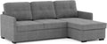 sofá cama, BUDWING, Enzo Esquinero 4 Plazas – Chaise Longue Reversible, Arcón de Almacenaje y Respaldo Reclinable – Estilo Contemporáneo