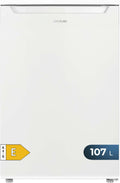Cecotec frigorífico mini, Mini Nevera 107 L Bolero CoolMarket TT 107 White, Clase E, Ahorro energético, Puerta reversible, Cajón congelador