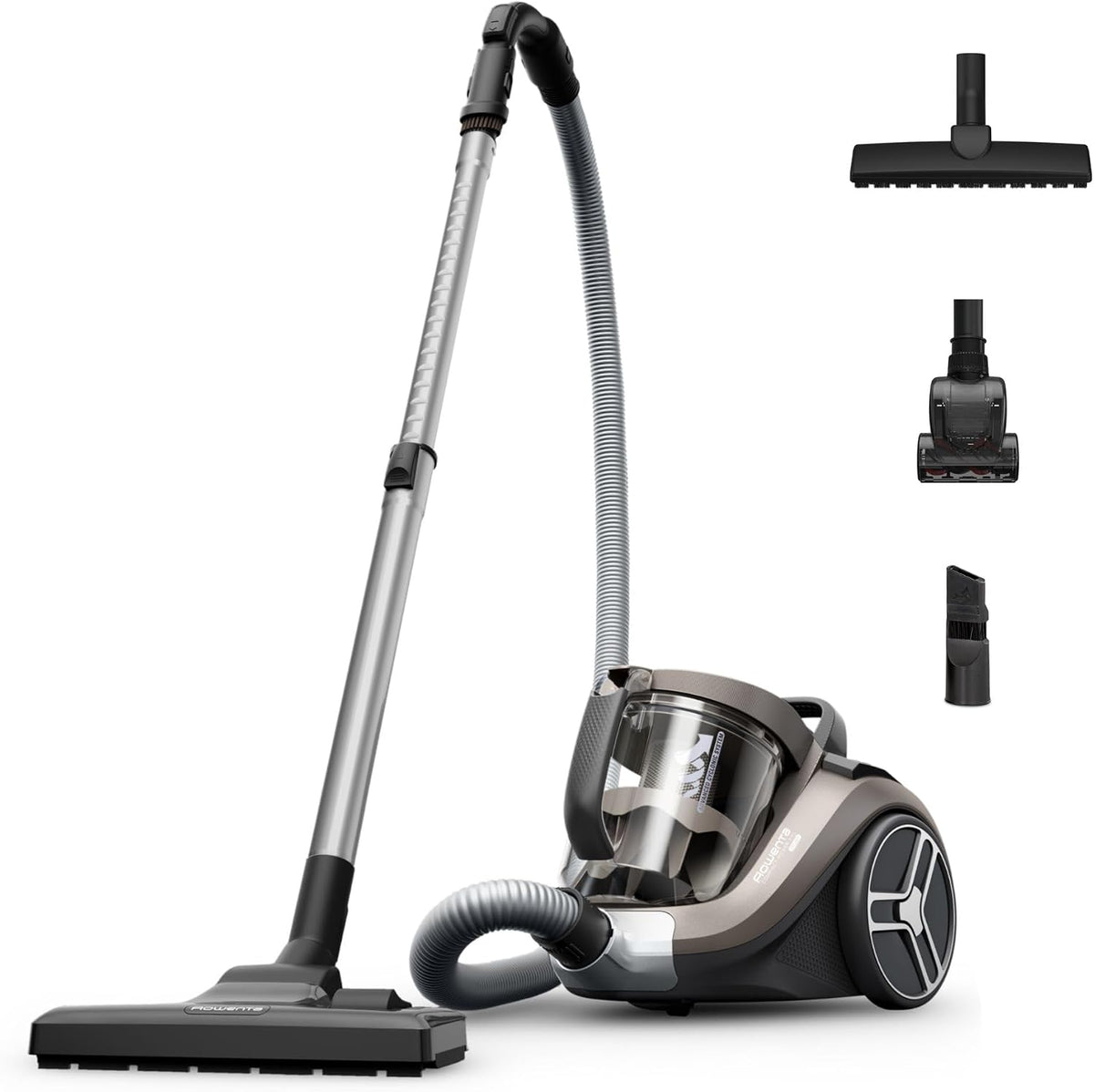 Aspiradoras de trineo RO4B50, Rowenta, 900 W, filtración ciclónica avanzada de 3 niveles, depósito de suciedad extragrande de 2,5 L, compacta