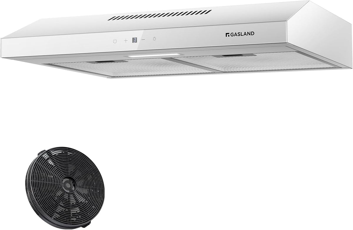 campana extractora SR60WS, GASLAND, 3 Niveles Control Táctil, Campana Suspendida con Filtro de Carbón CF158, Recirculación, h