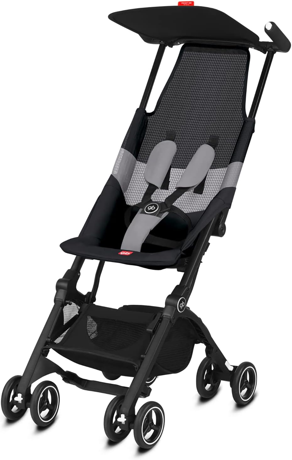 silla de paseo, Cybex, De 6 Meses a 4 años, Gb Gold Pockit Air All Terrain, Ultracompacta, Velvet Black