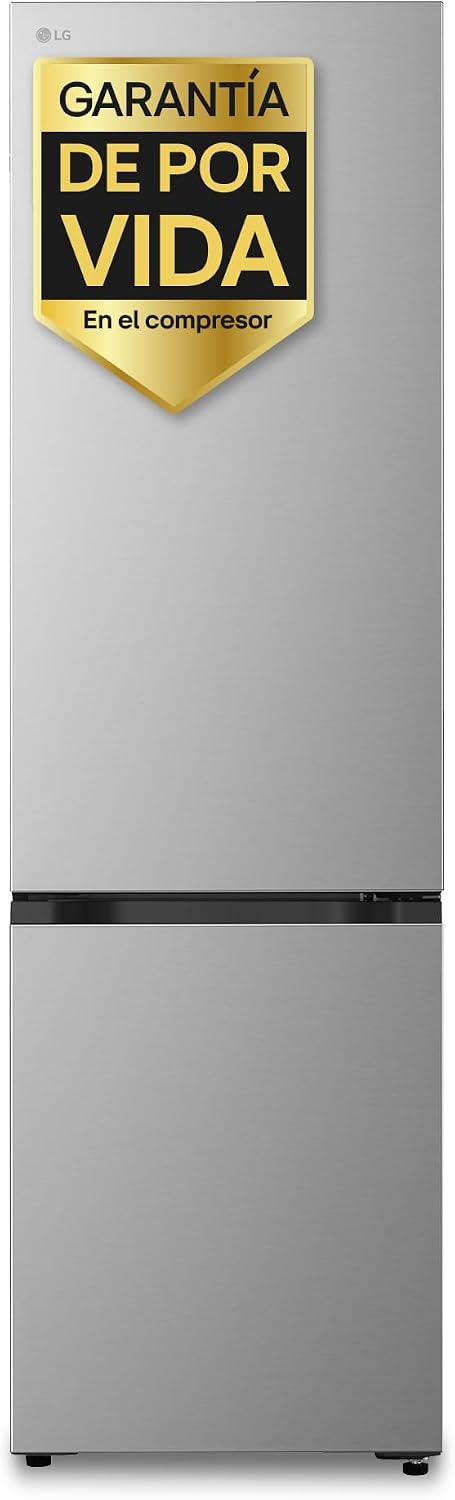 LG GBBSJ20DPY frigorífico combi, 2,03m, Serie 200, Clasificación D, Inox antihuellas