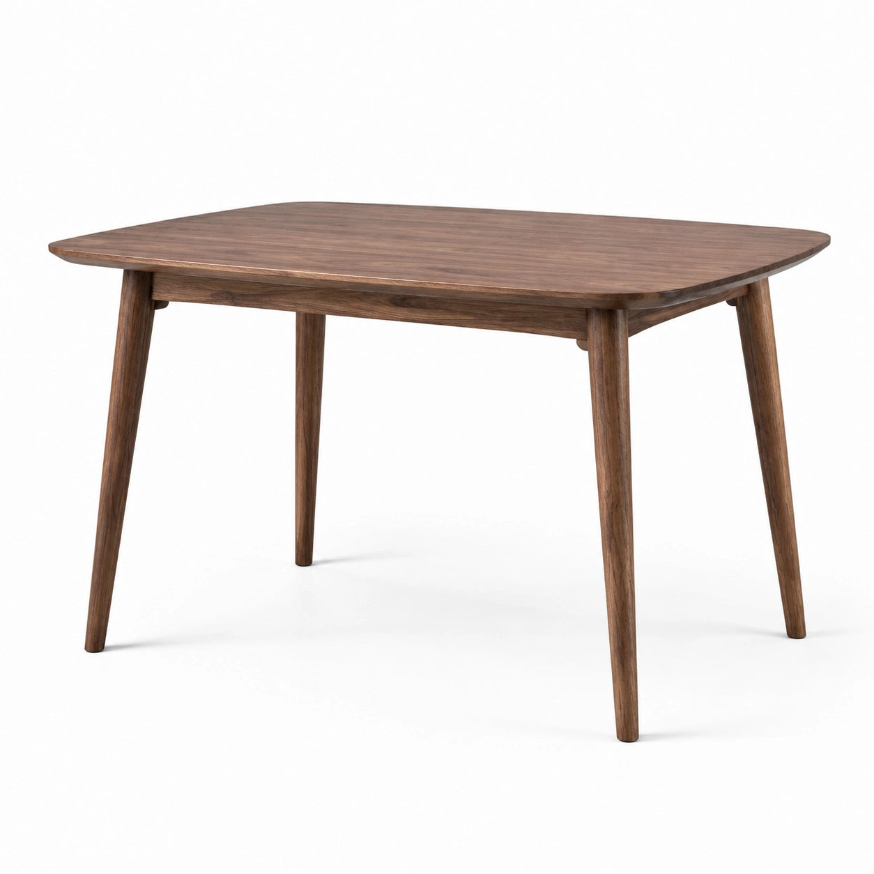 Mesa de comedor de madera de nogal
