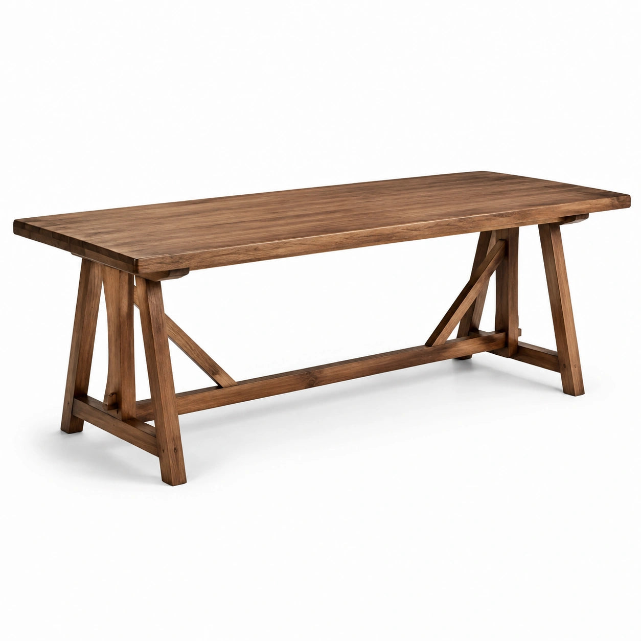 Mesa de comedor de madera de teca 180x90x75 cm