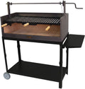 Barbacoas de leña, IMEX EL ZORRO, 90 x 45 x 102 cm, Barbacoa con Ladrillo Refractario y Parrilla Esmaltada