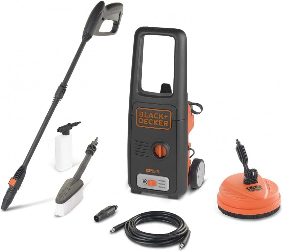 Limpiadoras a presión BXPW1500PE, Black+Decker, h), 120 Bar