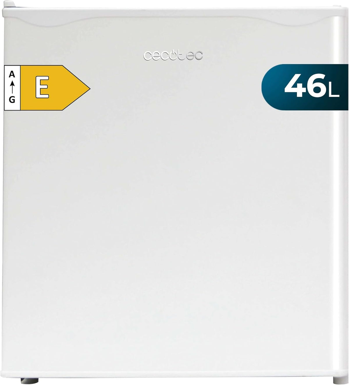 Cecotec frigorífico mini, 48cm de Ancho, Bajo Consumo, Puerta Reversible, Funcionamiento Cíclico, Blanco