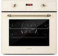 horno eléctrico, KLARSTEIN, Potencia 2.200 W, Voluen 70 L, 5 ranuras, 50-250 °C, Elizabeth - encastrable, Circulación de aire, Función grill, Crema