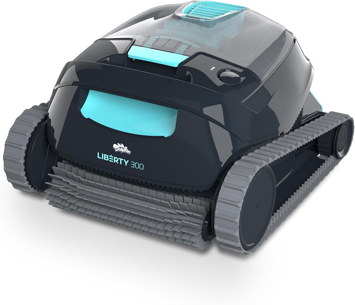 limpiafondos automático, Dolphin, para Piscinas hasta 10m, Liberty 300 Robot Limpiafondos Piscina, Filtro Combinado+ Dos Filtros Extra, Modo Eco