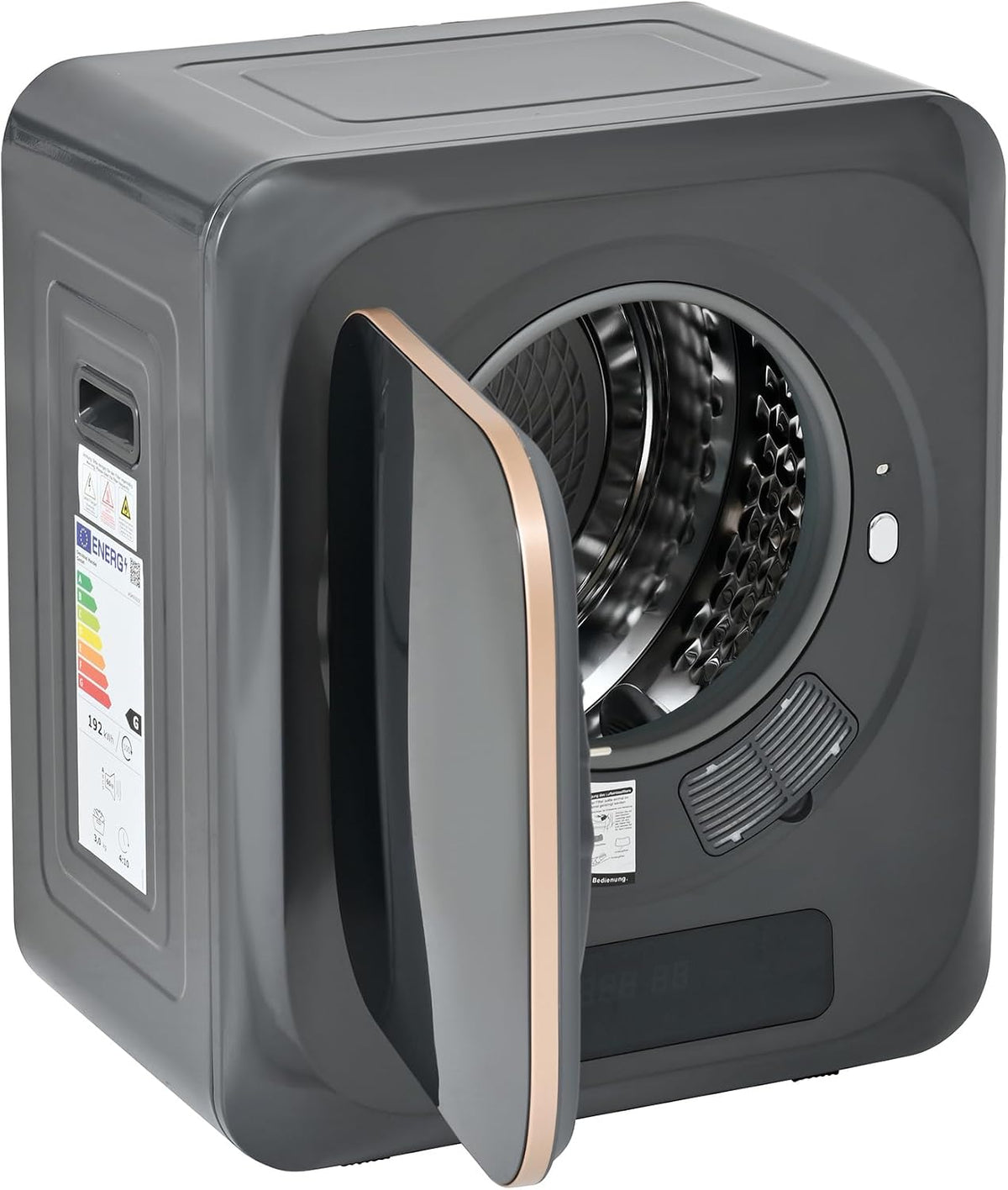 Secadoras por ventilación, ECLIVON, Secadora de Evacuación 4 kg con Pantalla LED, 6 Programas, Carga Frontal Secadora de Ropa 850 W, Casa, para Piso
