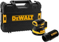 DEWALT DCW210NT-XJ Lijadoras excéntrica, Batería con Maletín Tstak II, Amarillo, Negro