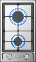 Placa GH30SF, GASLAND, 30 cm, GLP y gas natural), GH30SF - Cocina de gas empotrable de acero inoxidable (2 fuegos, cocina de gas de butano
