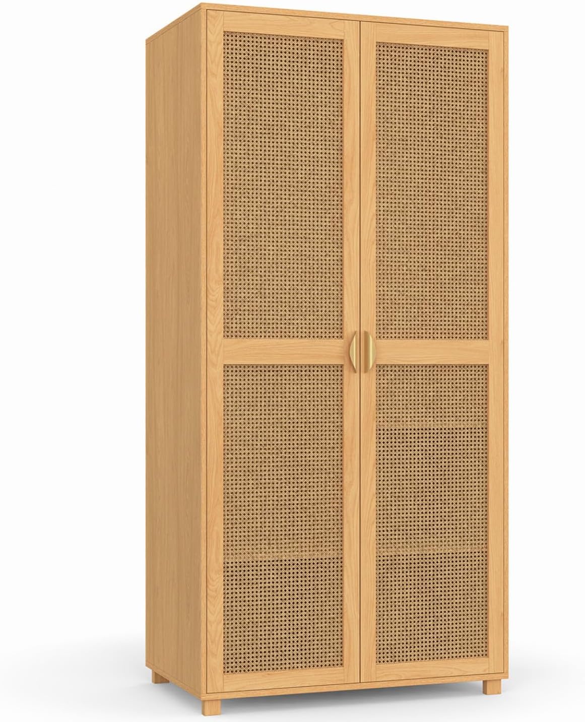 armario, IDMarket, EDHEN - de 2 puertas y madera de 80 cm con estantes de almacenamiento