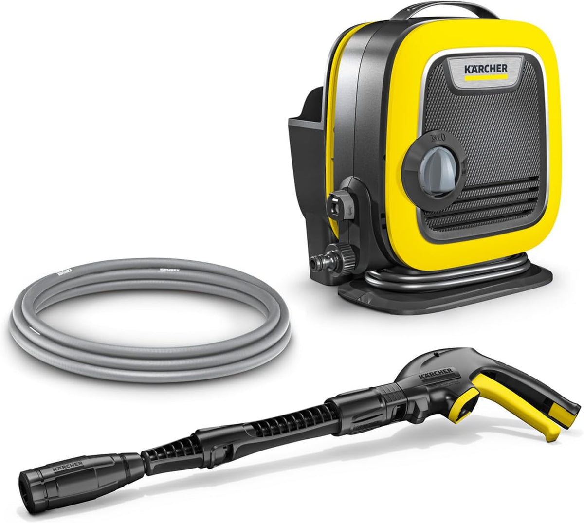 KÄRCHER Limpiadoras a presión, Hidrolimpiadora K Mini, filtro de agua, pistola y tubo de alta presión, lanza Vario Power Jet, presión: máx. 110 bar