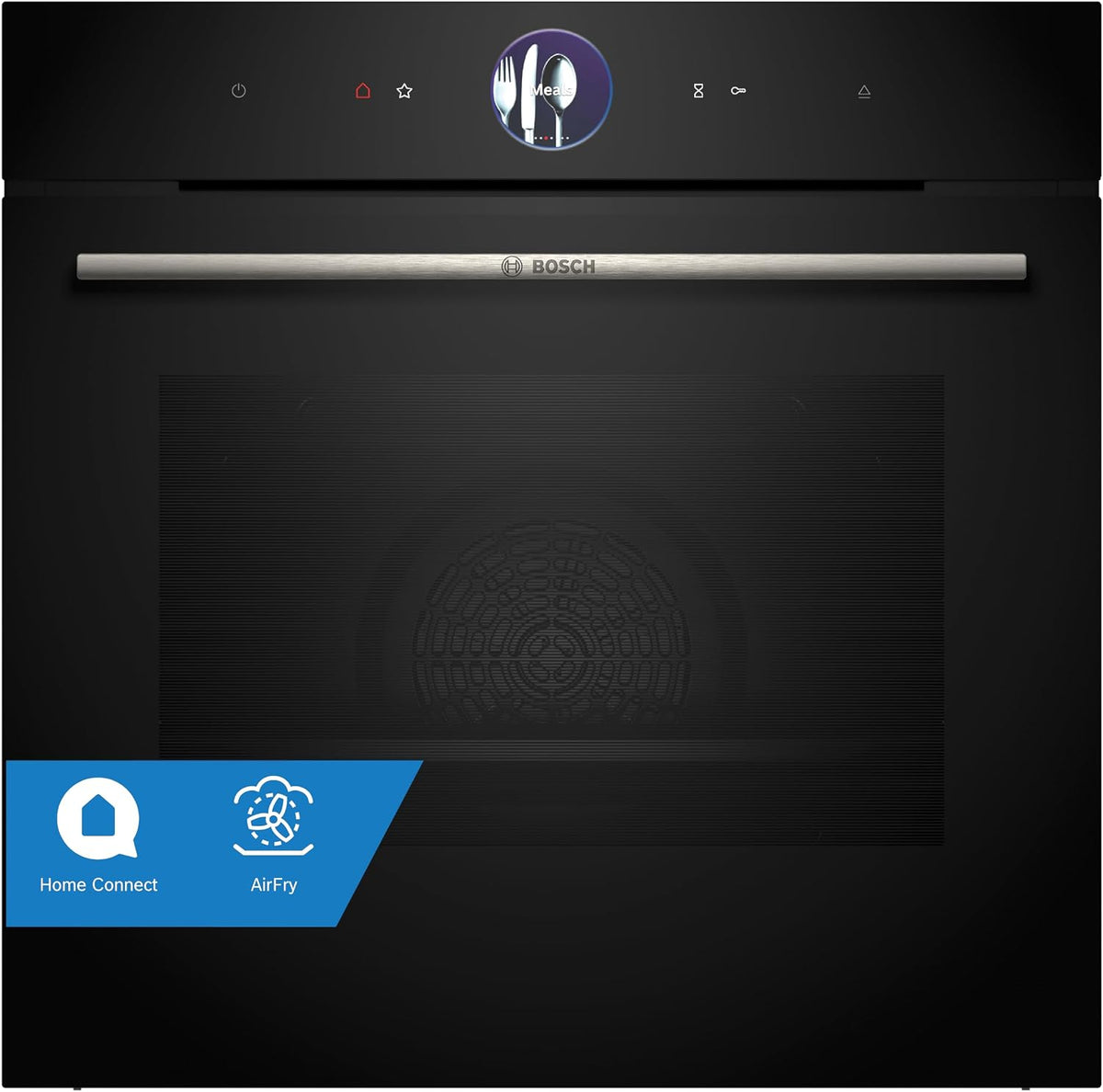 Bosch HRG7361B1 horno de pared, Serie 8, Horno Multifunción, Vapor Añadido, AirFry, negro