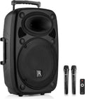 Altavoces portátiles Bluetooth MP3, Vonyx, Altavoz autoamplificado portatil con microfono Karaoke, Bluetooth Speaker USB, SD, AUX, Mando a Distancia