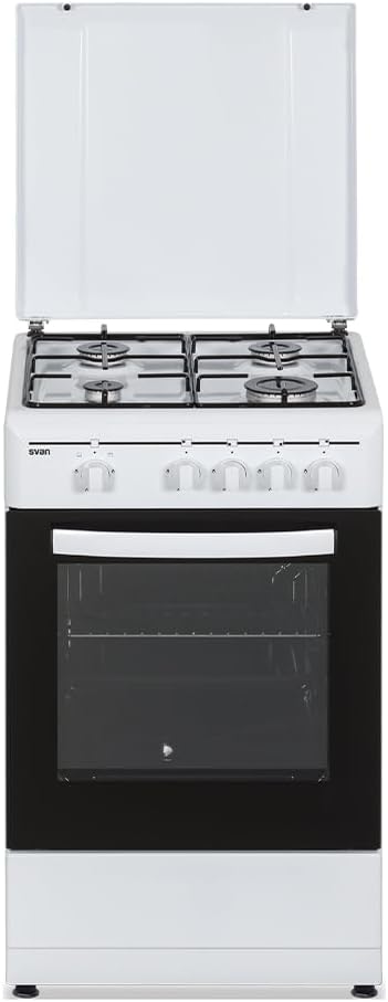 Cocinas independiente SKG4500TM, SVAN, Kit Conversión Gas Natural, Cocina de Butano con Horno con Grill 55 L SKG4500TM - 4 Zonas de Cocinado