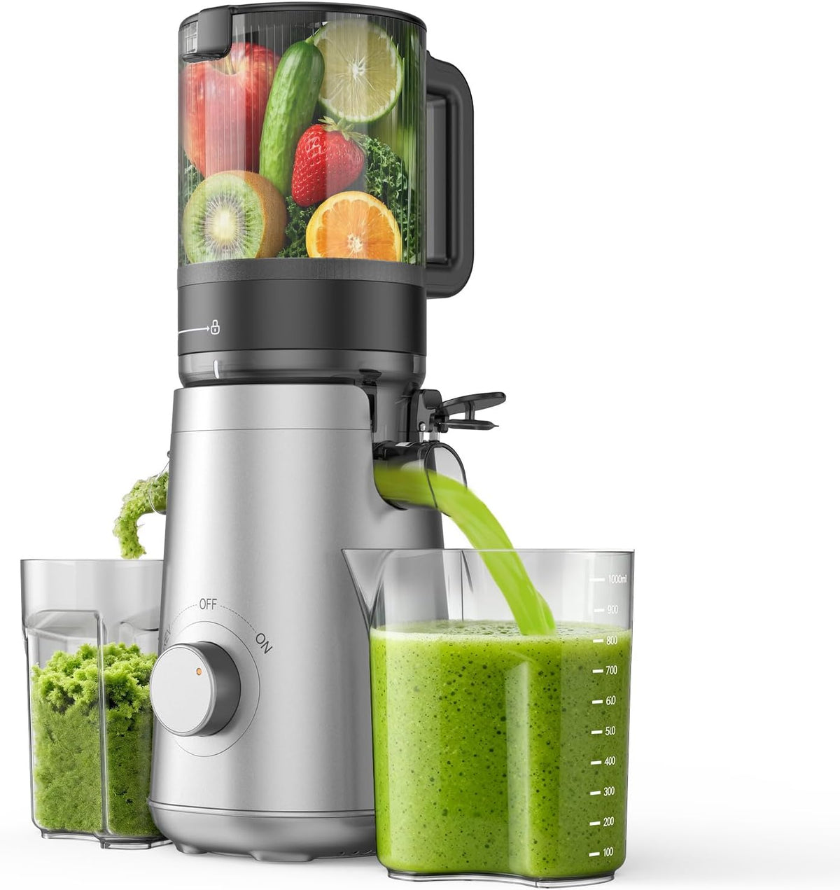 Exprimidores eléctrico, SMALLHOO, alto rendimiento de jugo, última intervensión de BPA