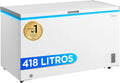 congelador horizontal, Midea, Arcon Congelador Pequeño de 418L, Convertible a Frigorífico con Motor Inverter, Control Electrónico de Temperatura