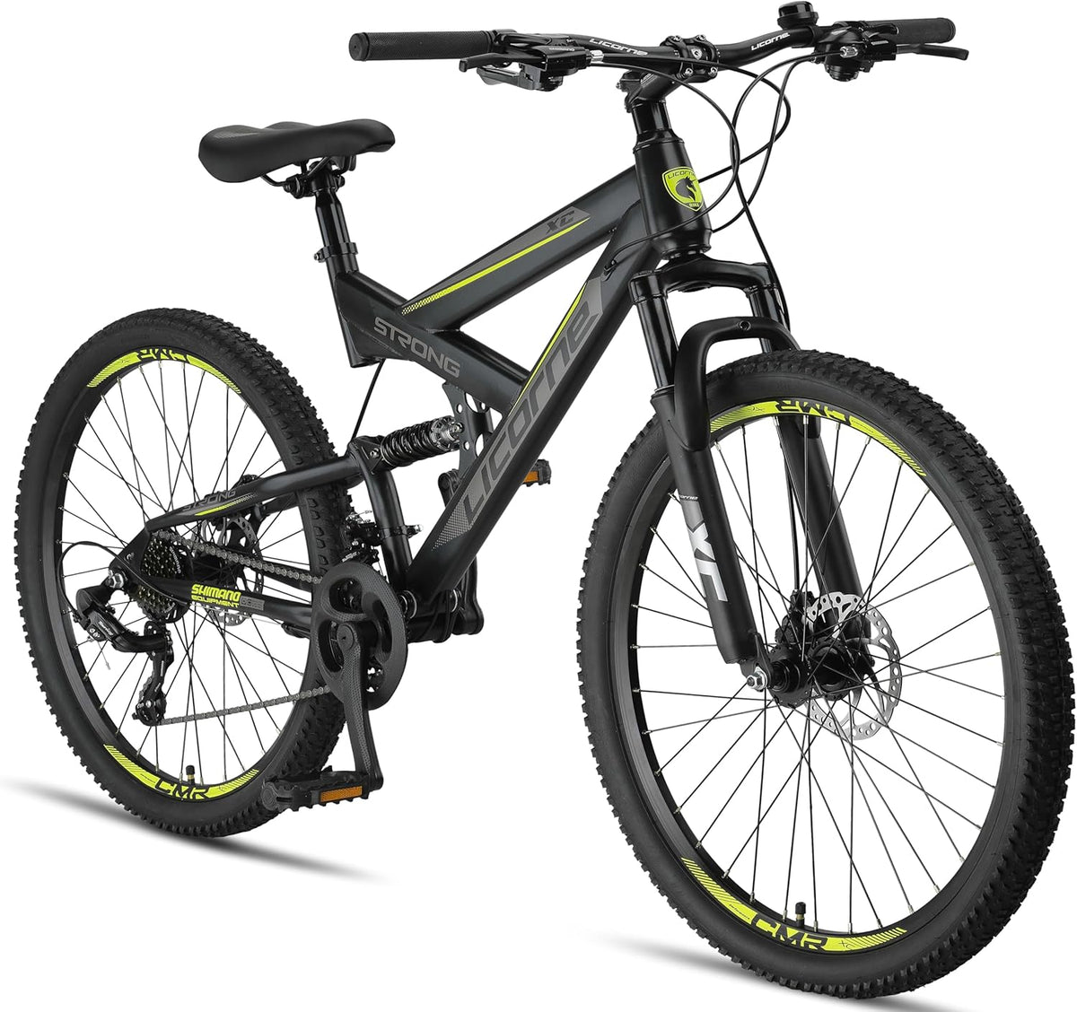 bicicleta de montaña, Licorne Bike, Strong 2D Mountain Bike en bicicleta de 26, 21 marchas, 27,5 y 29 pulgadas para niños, niñas, mujeres y hombres
