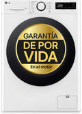 LG F4WR6010A1W lavadora, TurboWash 360o, Serie 600, AI Direct Drive, Carga Frontal, Clasificación A, Vapor Steam, Blanco