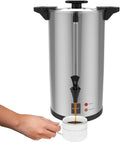 cafetera, Valgus, oficina, bodas y caterings, 80 tazas 12L percoladora profesional de acero inoxidable con filtro permanente percoladora para fiestas