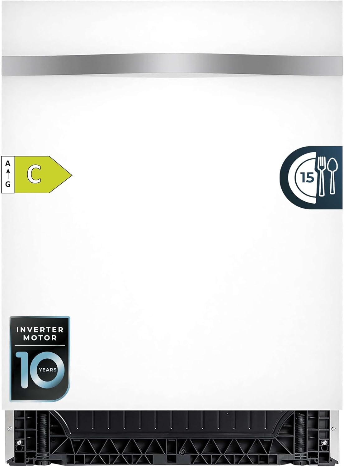 Cecotec lavavajillas, 15 Cubiertos, 8 Programas, Motor Inverter, Pantalla FullColor, Smart Wash, Turbo Dry+, AutoClean