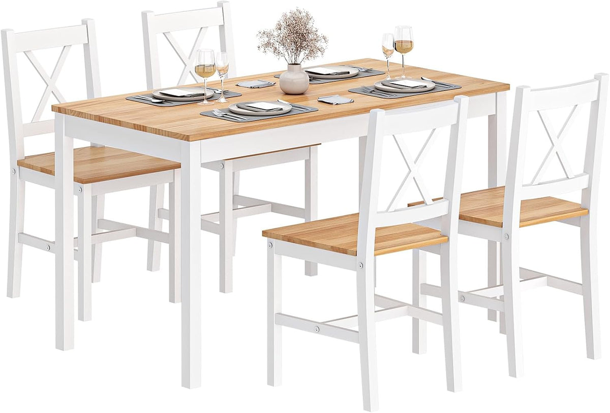 Juegos de mueble, soges, Conjunto de Mesa de Comedor de 5 Piezas para Cocina Comedor