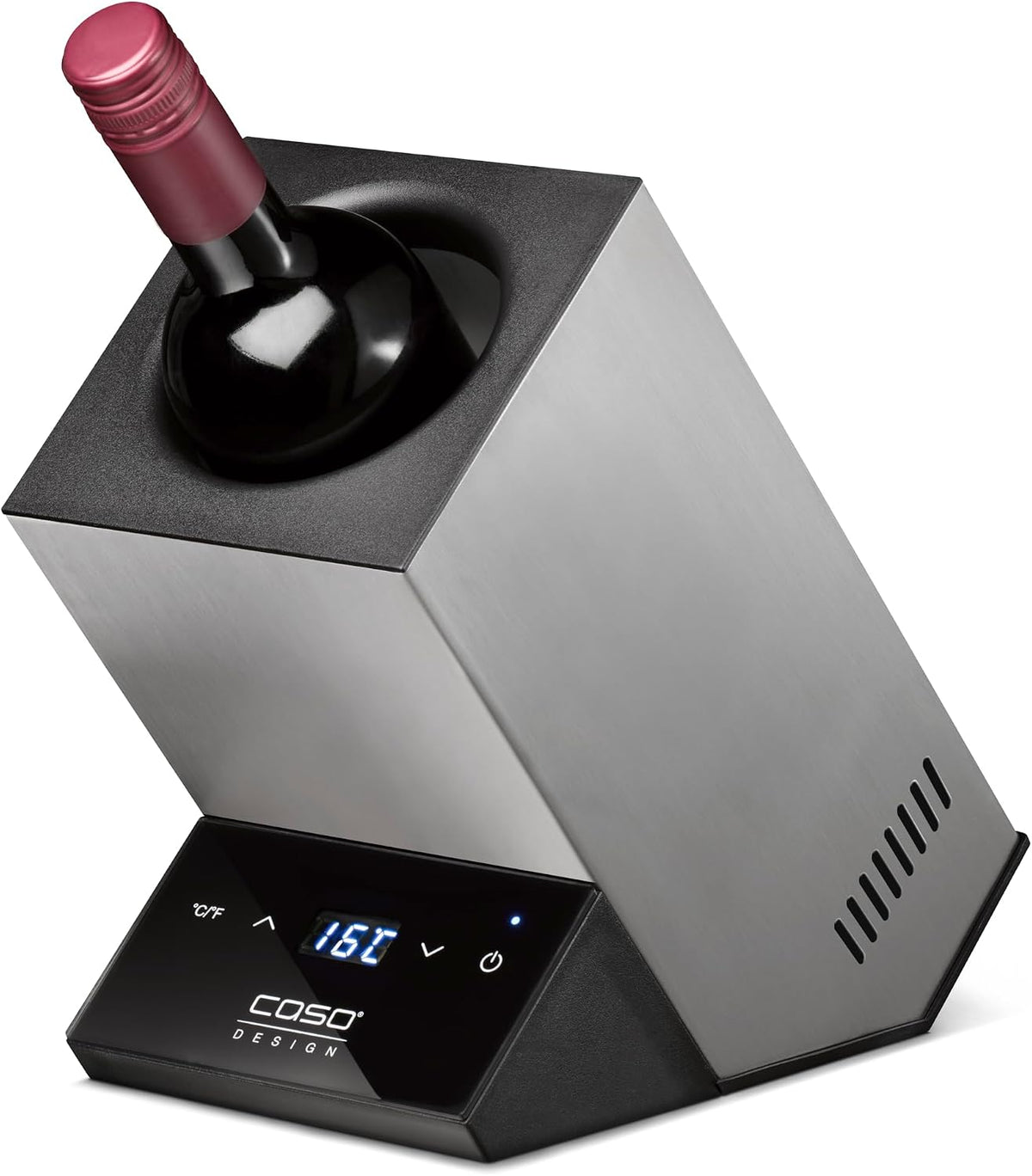 Enfriadores de botella, Caso, control táctil, tamaño pequeño, rango de temperatura de 5 – 18 °C, para botellas de hasta 9 cm de diámetro