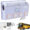 Aire acondicionado, UORDBY, 24V, de techo para vehículos recreativos de 12V, eléctrico universal para camiones con salida giratoria de 360°
