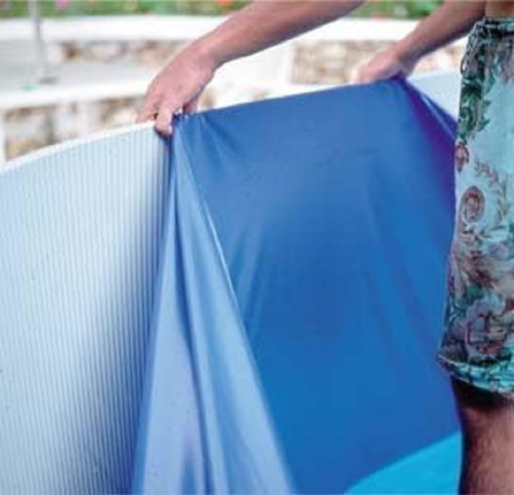 Revestimiento SP3550F, Gre, SP3550F Liner para Piscina Redonda Elevada, Medidas 350 X 120 cm, Azul, Sistema Overlap