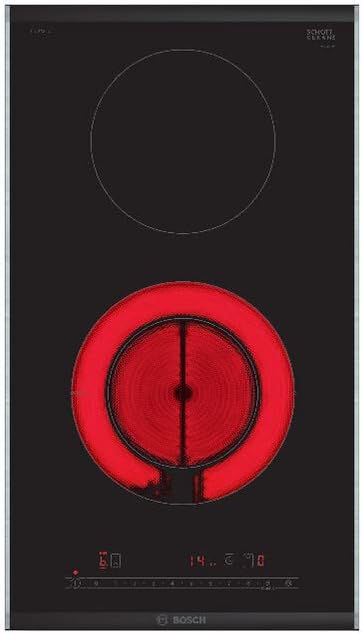 Bosch PKF375FP2E Placa, Serie 6, Función Sprint, Complementa tu cocina con una zona de cocción rápida y de control táctil., Negro