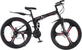 Plegable, Kcolic, Bicicleta Montaña 27,5 Pulgadas con Doble Suspensión, 21 Velocidades, Rueda Deportiva para Adultos 27.5in, Rígida, Cuadro Ligero