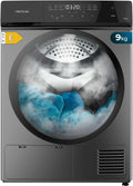Cecotec secadora con bomba de calor, Secadora de Ropa 9Kg Bomba de Calor Bolero DressCode Dry 8400 Steel. Clase Equivalente A++, 15 Programas, Acero